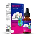 Kiddivit Baby Zinc Liquid Drops with Elderberry, Vitamin D3 & C – Gentle Immune Support Supplement – 60 Daily Servings, Inulin Fortified Prebiotic Fiber – Χωρίς ζάχαρη, Χωρίς γλουτένη, Χορτοφαγικά, 2oz