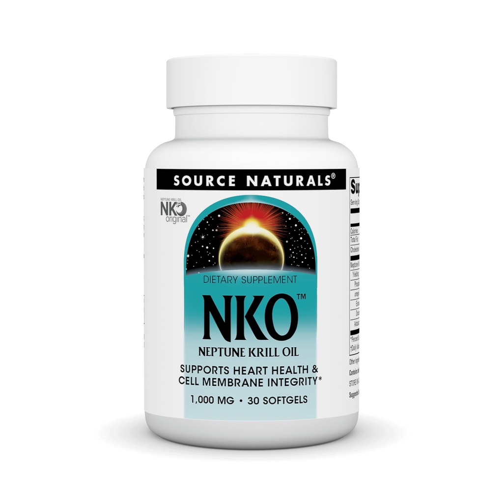 Source Naturals NKO Neptune Krill Oil, Supports Heart Health and Cell Membrane Integrity* - 30 Softgels