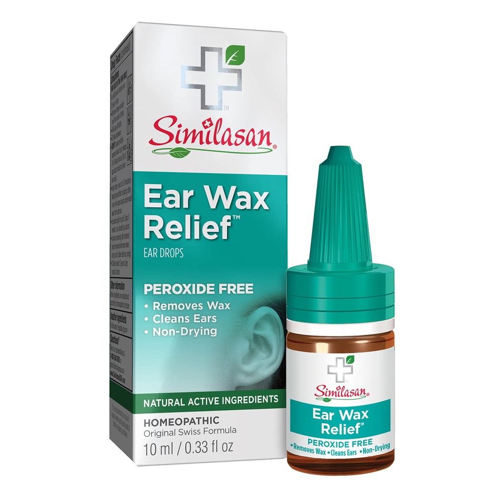 Similasan Ear Wax Removal Kit, 0.33 Ounce Bottle Ear Drops with Bulb Syringe