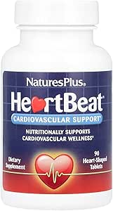 Natures Plus Heartbeat - 90 Vegan Tablets - Χορτοφαγικά, Χωρίς Γλουτένη - 30 Μερίδες