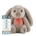 Gemma Joy Baby Sleep Soother Bunny 11 Inch – Cry Activated Heartbeat Stuffed Animal, Rechargeable Crib Soother with White Noise, Shush, Lullabies and Night Light – Newborn Baby Gift