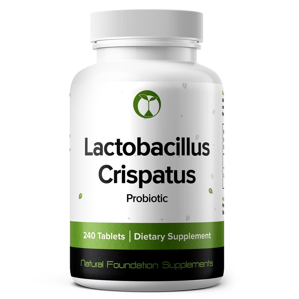 Lactobacillus Crispatus Probiotic Supplement 240 Δισκία 3 Δισεκατομμύρια CFU Προβιοτικά για τις γυναίκες Υποστηρίζει Κολπική Digestive & Gut Health (240, Lactobacillus Crispatus)