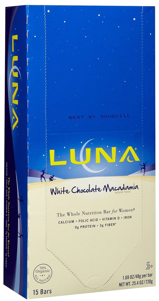 LUNA™ Bar (15 bars/box) White Choc Macadamia