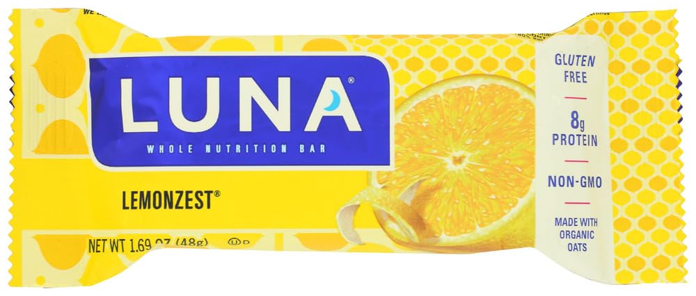 Clif Luna Nutrition Bar for Women Lemon Zest -- 15 Bars