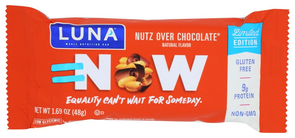 Luna Nutz Over Chocolate Snack Bar, 1.7 Ounce -- 240 per case.