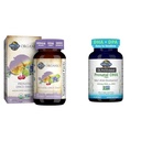Garden of Life Organics Prenatal Multivitamin Folate Energy Healthy Fetal Development Bundle with Vegan DHA Omega-3 Brain Development Support