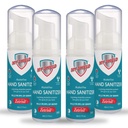 Hand Sanitizer Foam 1.7 oz (4 pack). Long-lasting protection. Softens hands with Aloe Vera. Formulated with Zetrisil. Alcohol FREE. FDA Registered