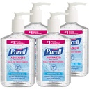 Advanced Hand Sanitizer Refreshing Gel, Clean Scent, 8 oz Pump Bottle / 4 Bottles