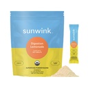 Sunwink - Digestion Lemonade Powder - Gut-Friendly Drink Mix with Plant-Based Botanicals (6g Each, Pack of 15)