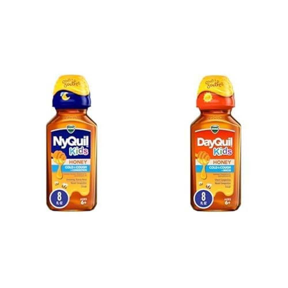 Vicks Kids DayQuil Honey 8oz Kids NyQuil Honey 8oz