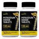 Iισκία ιωδιούχου καλίου (Συσκευασία 2) 130 mg - 280 δισκία ΛΗΞΗ 10/2032 - YODO Naciente - KI χάπια - Yoduro de Potasio - Συμπληρώματα Nutri