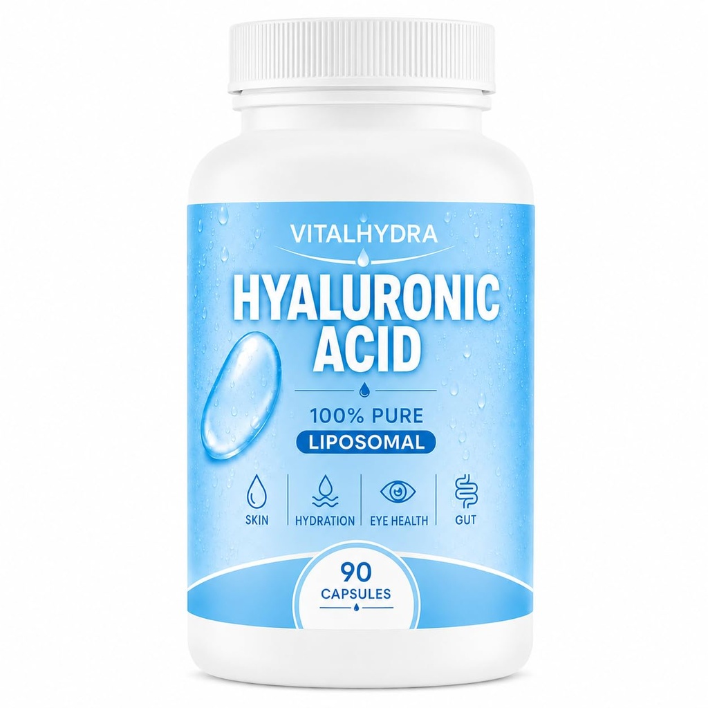 Hyaluronic Acid, Hyaluronic Acid Capsules Supplements, 90 Capsules