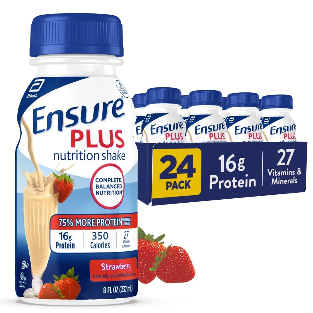 Εξασφαλίστε Plus Strawberry Nutrition Shake 