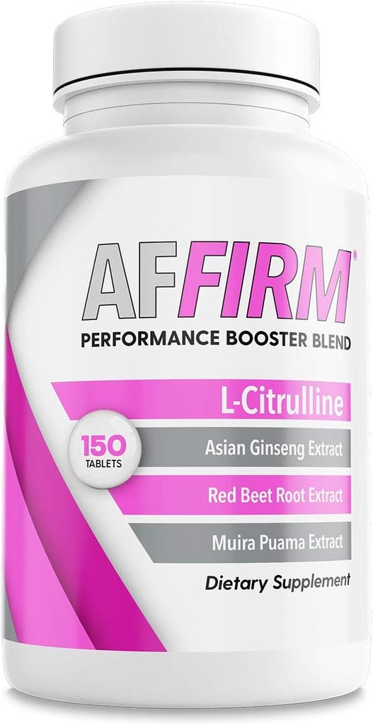 AFFIRM Nitric Oxide Booster for Women Dietary Supplement 750mg 150 Tablets (75 Day Supply) 