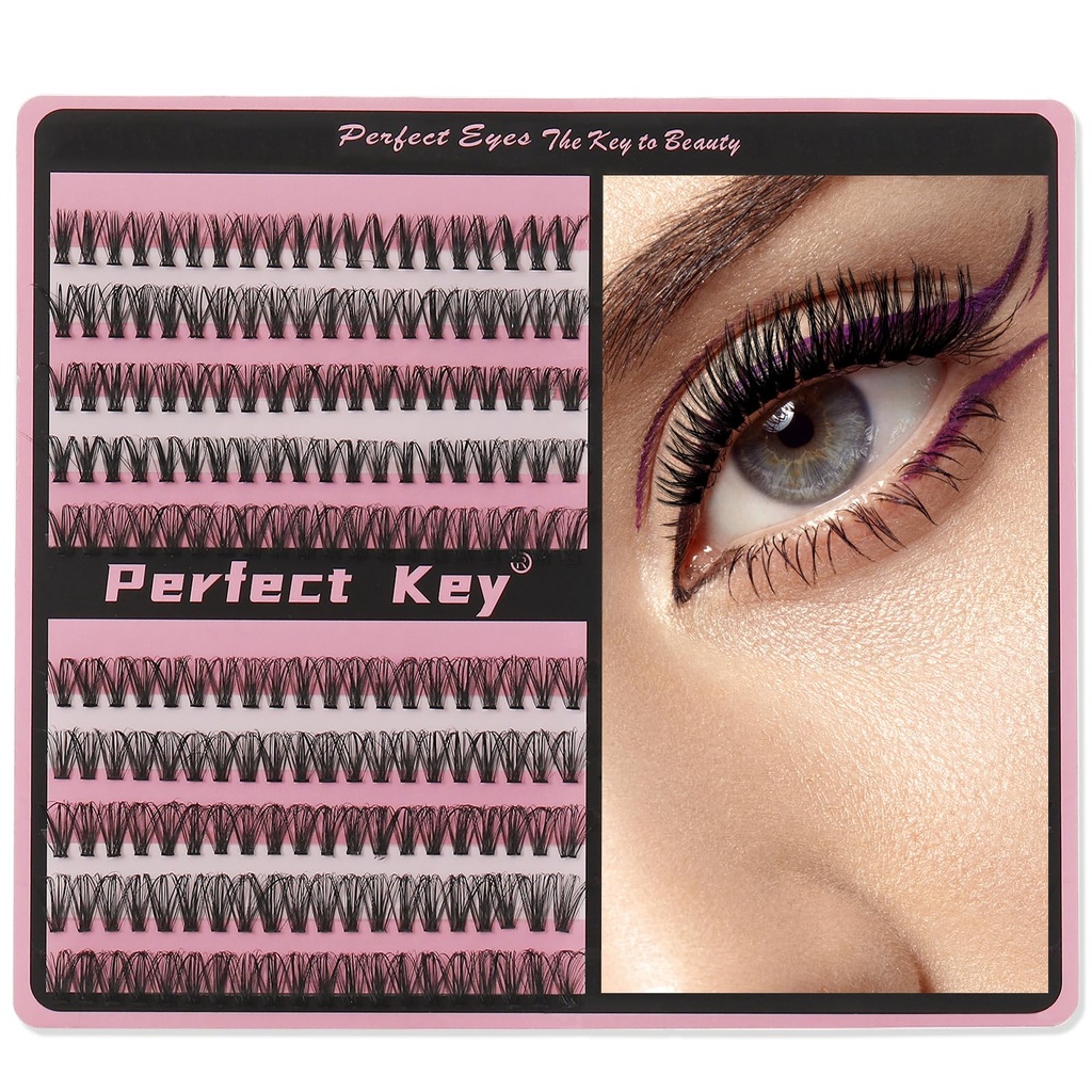 30D 40D Individual Lash Clusters D Curl Cluster Eyelashes Extensions 200 Clusters Wispy Cluster Lash Extensions 10mm 12mm 14mm 16mm 18mm (30D+40D-200 Black)