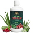 Real Aloe Cran Aloe Juice (32 fl oz) | Organic California-Grown Aloe Vera with Real Cranberry | Aloin-Free Inner Leaf | Urinary Tract Support | Dietary Supplement | Made in USA