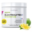Livingood Daily Electrolytes Powder Lemon Lime, 30 Servings - 4in1 Hydration Powder with Vitamin C, Taurine, D Ribose & FOS, Sugar Free Electrolyte Drink Mix, Keto, Gluten Free - Made in USA