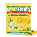 Honees Filled Honey Lemon Cough Drops- Filled with Honey, Menthol, Lemon and Eucalyptus - Nothing Artificial -Natural Sore Throat Lozenges- Non-GMO (1 Pack – 20 Drops)