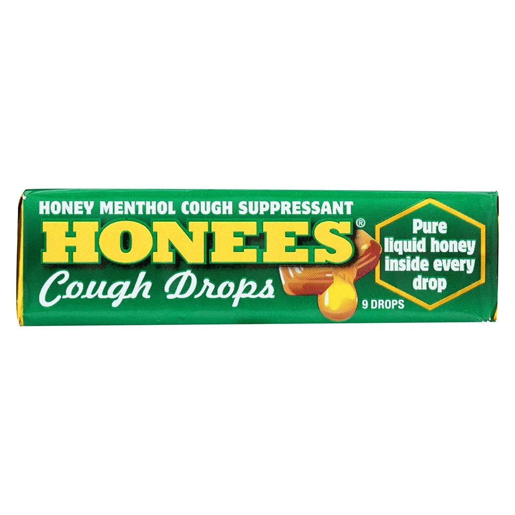 Honees Cough Drops - Menthol - Pack of 24-9 Pack24
