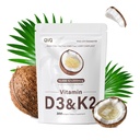 300 Pcs 2 σε 1 Βιταμίνη D3 10000 eu Plus K2 (MK-7) 200 mcg Παρθένο έλαιο καρύδας Softgels με Βιταμίνες D & K Υποστηρίζει την απορρόφηση ασβεστίου, οστού, ανοσοποιητικού, και την υγεία της καρδιάς – Εύκολο στην κατάποση