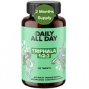 Triphala Tablets 1:2:3 Ratio, Organic Indian Origin Ayurvedic Gut Health & Digestive Support, Amla Haritaki Bibhitaki, 120 Tablets, 2 mth Supply, triphala Herbal Supplements