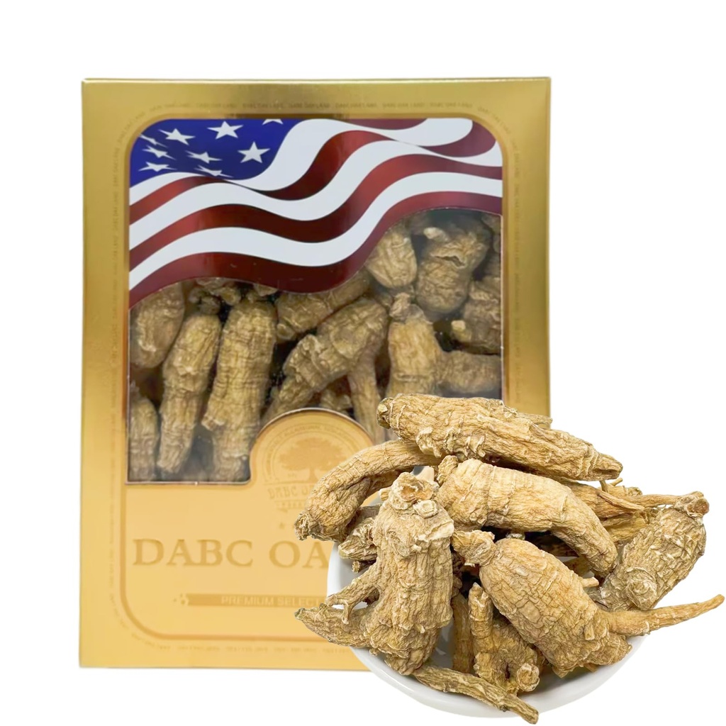 American Wisconsin Ginseng Root 8oz 100% Authentic Hand-Selected Cultivated Wisconsin Farmed American Wild Ginseng Energy for Men & Women Medium 8oz/Box
