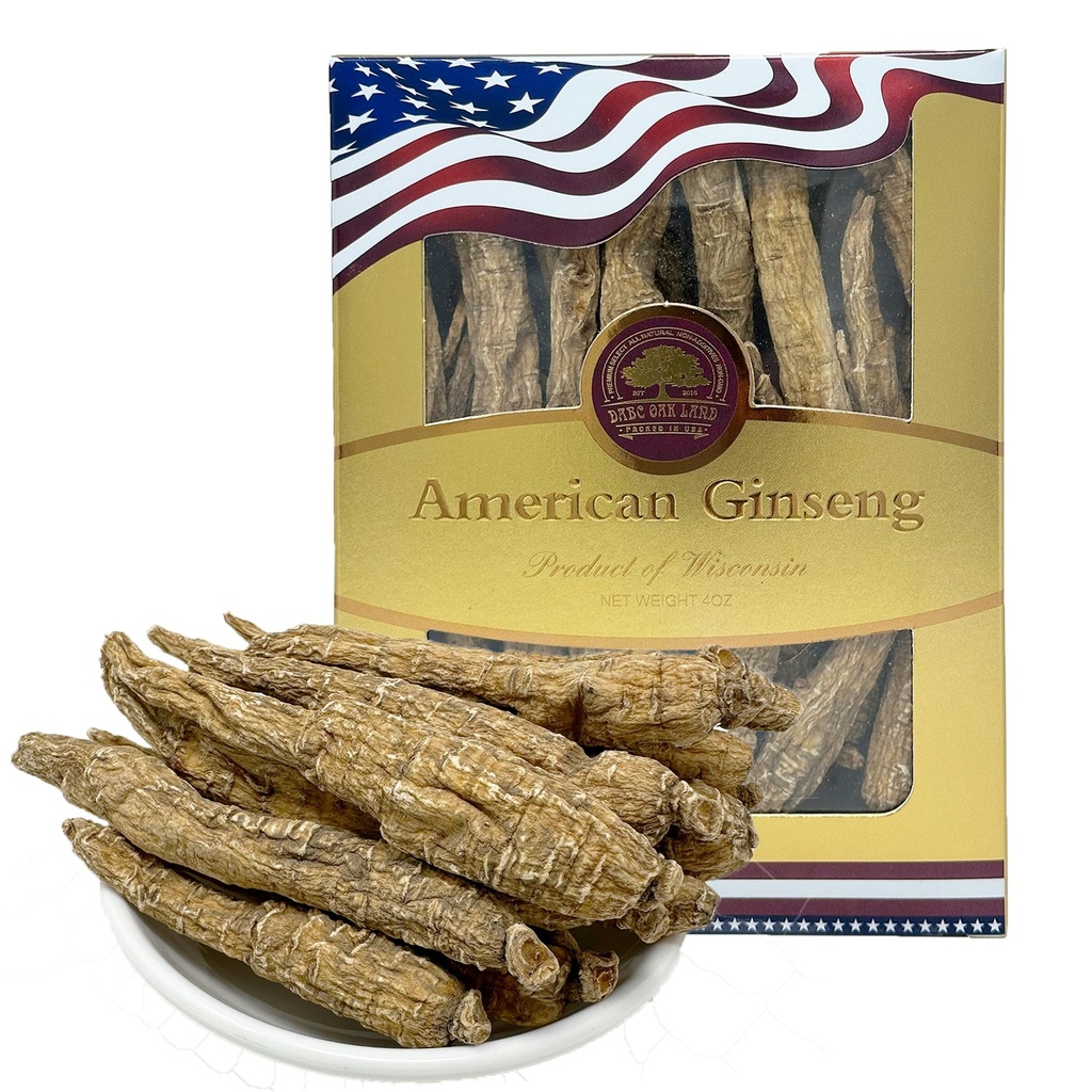 Hand-Selected American Wisconsin Farmed Ginseng Root Cultivated Wisconsin American Ginseng 4OZ