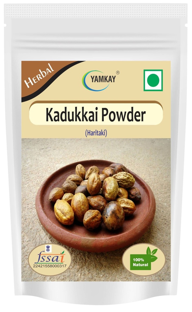 Kadukkai Powder | Terminalia Chebula Fruit Powder | Haritaki Herbal Powder | 100% Pure & Natural | Finely Ground | No Additives (300 Gm 10.58 OZ)
