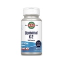 KAL Liposomal Vitamin K2 συμπλήρωμα με MK7 100 mcg - Υψηλή απορρόφηση, Liposomal Technology - Προηγμένη υποστήριξη οστών - Vegan, χωρίς γλουτένη, Made Without Soy, 30 Servings, 30 VegCaps