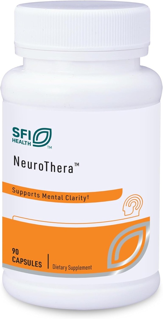 Klaire Labs SFI Health Neurothera - Υποστηρίζει τη διανοητική σαφήνεια με Φωσφατιδυλσερίνη, Χολίνη & Ginkgo, Γνωστική υποστήριξη με καμία γαλακτοκομική ή τεχνητή συντηρητικά (90 κάψουλες)