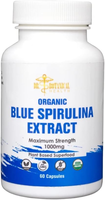 Blue Spirulina Κάψουλες - Βιολογικά - 1000 mg - 60 Κάψουλες