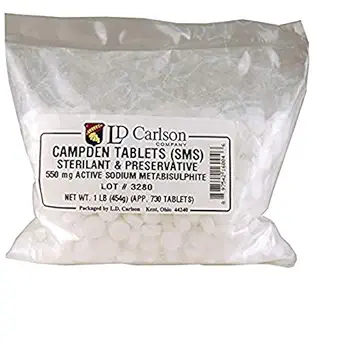 LD Carlson - Δισκία Sodium Campden - 1 lb