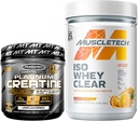 ΜύεςTech Creatine + Whey Protein Isolate Bundle Platinum Creatine Iso Whey Clear, Πορτοκαλί