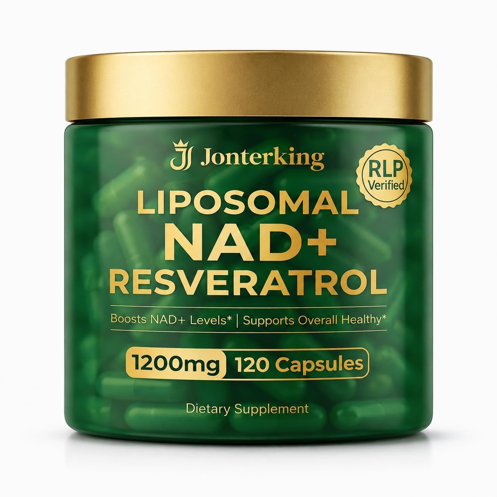 NAD+ Supplement, 1200mg Per Serving, Nicotinamide Riboside Malate with Trans-Resveratrol, Quercetin & CoQ10, Daily Supplement Formula, 120 Veggie Capsules, 60 Servings-Pack of 2