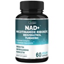 Organic Cadane 11-in-1 Nicotinamide Riboside Supplement with Trans-Resveratrol, Turmeric Curcumin & 8 More | Cellular Wellness Support | Vegan, Non-GMO – 60 Capsules for 30 Days