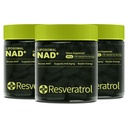NAD+ Supplement, NAD Nicotinamide Riboside Resveratrol, Liposomal NAD - NMNH Supplement Alternative for Anti-Aging, Mental Clarity & Cellular Energy – 3PCS