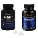 Ageless NAD+ & Brain Support – Nicotinamide Riboside 300mg & Nootropic Cognitive Supplement for Energy, Focus, Memory & Anti-Aging – for Men & Women – 30 + 60 Capsules