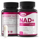 NAD Supplement for Women and Men - Advanced Liposomal NAD+ Nicotinamide Riboside with PQQ Supplement and L-Ergothioneine - NAD Plus Immune Support Supplements - Healthy Aging - 180 Capsules