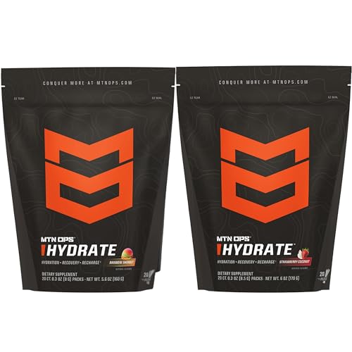 MTN OPS Hydrate Rainbow Sherbet + Strawberry Coconut Bundle