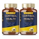 Totaria Cortisol συμπλήρωμα με Ashwagandha, Magnesium, Rhodiola Rosea, L Theanine, Hormone Ισορροπία για τις γυναίκες Mood, Εστίαση, Υποστήριξη ύπνου 120 Vegan Κάψουλες (πακέτο του 2)