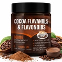 High Flavanol Cocoa Powder – 1200mg per Serving with Cocoa Flavanols, Flavonoids & 600mg Epicatechin – Supports Heart Health, Nitric Oxide & Energy