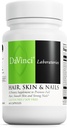 DaVinci Labs Hair, Skin & Nails - Συμπλήρωμα διατροφής για την υποστήριξη του απαλού, υγιεινού δέρματος, των ισχυρών νυχιών και της υγείας των μαλλιών* - Με βιταμίνη C και D3, Ορυκτά, Βιοτίνη, Ψευδάργυρος και Περισσότερα - Χωρίς γλουτένη - 60 κάψουλες