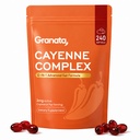 Granata Cayenne Pepper Softgels 240 Count – 12-in-1 Advanced Gut & Immune Support with Hawthorn, Beetroot, Berberine, D3+K2 & Grape Seed – Supports Circulation, Digestive Health & Daily Energy