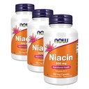 NOW Supplements, Niacin (Vitamin B-3) 500 mg, Essential B-Group Vitamin*, Nutritional Health, 100 Capsules (Pack of 3)