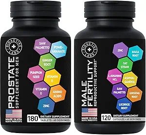 Συμπληρώματα γονιμότητας και συμπληρώματα υγείας του προστάτη Mens Health Bundle