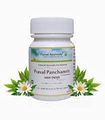 Planet Ayurveda Praval Panchamrit | The Ayurvedic Treatment of Bloating| Natural Digestive System Support | Maintain Healthy Urinary System | 60 Veg Capsules Each, Pack of 1