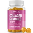 Κολλαγόνο Gummies για γυναίκες και άνδρες με 2500mcg Βιοτίνη, ψευδάργυρος, βιταμίνη C & E - Υδρολυμένοι Gummies κολλαγόνου για μαλλιά, δέρμα & νύχια Υποστήριξη - Βιοτίνη και κολλαγόνο Gummies - Λεμόνι Γεύση - 30 Σερβιέτες