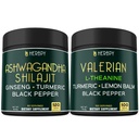 Herbpy Bundle 5in1 Valerian Root Capsules & 5in1 Ashwagandha Supplement