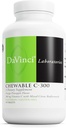 DaVinci Labs Chewable C-300 - Συμπλήρωμα για την υποστήριξη της Ανοσολογικής Υγείας, Χοληστερίνης και Κολλαγόνου Παραγωγής - Με Βιταμίνη C, Πεκτίνη και Περισσότερα - Χωρίς γλουτένη - Πορτοκαλί Ανανάς Γεύση - 90 χορτοφαγικά δισκία