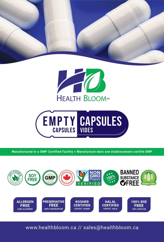 Empty Vegetarian Capsules Size 00 Green, 1000 Count